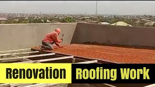Building In Ghana 🇬🇭 2024 Renovation Roofing Work | Carpentry And Roofing Sheet #costofbuilding