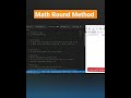 Math.round() Method in Javascript | JavaScript Tutorial For Beginners #shorts #javascript