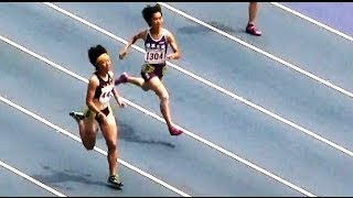 2013インターハイ陸上 女子400m予選6組2013 07 30