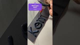 ❤️ Komal name Glue lettering num 567, #shorts , #calligraphy lettering , #satisfyingvideo