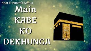 Main Kabe Ko Daikhu Ga || Naat E Mustafa Status || Hafiz Tahir Qadri