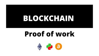 blockchain python proof of work