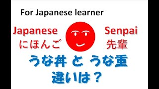 うな丼とうな重の違いは？