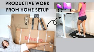 Work from Home Desk Setup | Under-Desk Treadmill Office Space
