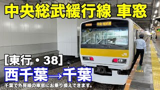 中央総武緩行線 車窓［東行・38］西千葉→千葉