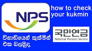 how to check your kukmin | NPS contributor | 국민연금 확인