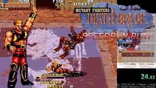 Death Brade / Mutant Fighter - 1CC (Fighter / Speedrun Play) / デスブレイド / 데스브레이드