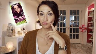 HOW I COLOR MY HAIR AT HOME | GARNIER NUTRISSE | YOUNG WILD AND POLISHED