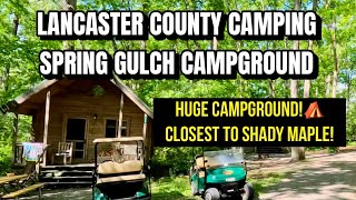 🏕️Spring Gulch Resort Campground Tour! New Holland, PA! Huge with Tons of Amenities/Activities!🌲