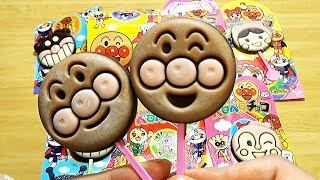 アンパンマン ペロペロチョコレートを全種類開封したよ。ばいきんまん、ドキンちゃん、あかちゃんまん