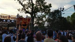 【百舌鳥八幡宮】 中百舌鳥町 ふとん太鼓台 境内（宮入） Part2 2018（平成30）年9月22日 開催