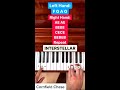 Interstellar Theme - Cornfield Chase (EASY PIANO TUTORIAL With Letter Notes) #Shorts