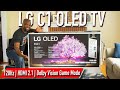 2021 LG C1 OLED 4K HDR TV Unboxing Setup + Demo