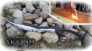 Making The Daedric Sword From The Game Skyrim (Aluminum Casting)