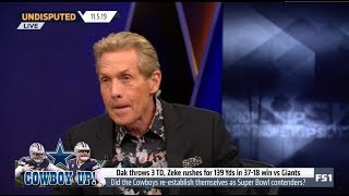 UNDISPUTED | Skip IMPRESSED by Dak throws 3 TD, Zeke rushes for 139 Yds in 37-18 win vs Giants