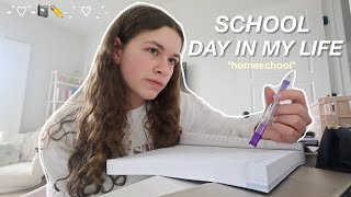 A HOMESCHOOL DAY in my life 🤍📚