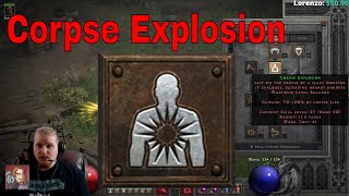 D2R Skills \u0026 Abilities - Corpse Explosion (Necromancer Poison \u0026 Bone)