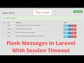 How To Make Flash Message With Session In Laravel 9| Auto Flash Message Close