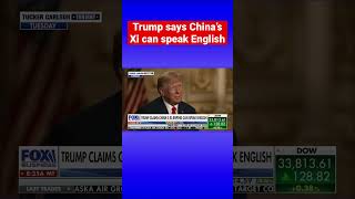 Donald Trump tells Tucker the one English word Xi Jinping said to him #shorts