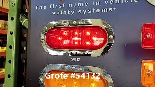 Grote 54132 Oval Red LED Stop/Tail/Turn lamp