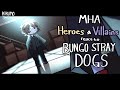 OLD VIDEO. MHA Heroes + Villains react to Bungou Stray Dogs | ADA/Armed Detective Agency