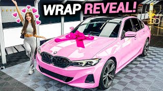 WRAPPING MY GIRLFRIENDS BMW! Color Reveal!