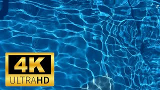 Free 4K Swimming Pool Background | Light Reflections & Water Waves