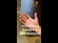 hypothenar hand self massage little finger pain post operative stiffness