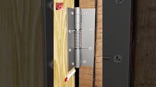 Spring Hinge for Automatic Door Closing: Functionality and Simplicity! #shorts