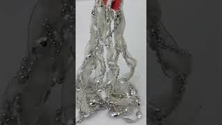 Bead Garland Diamond Crystal Ribbon Twisted Christmas Decoration Plastic Hanging Ornament