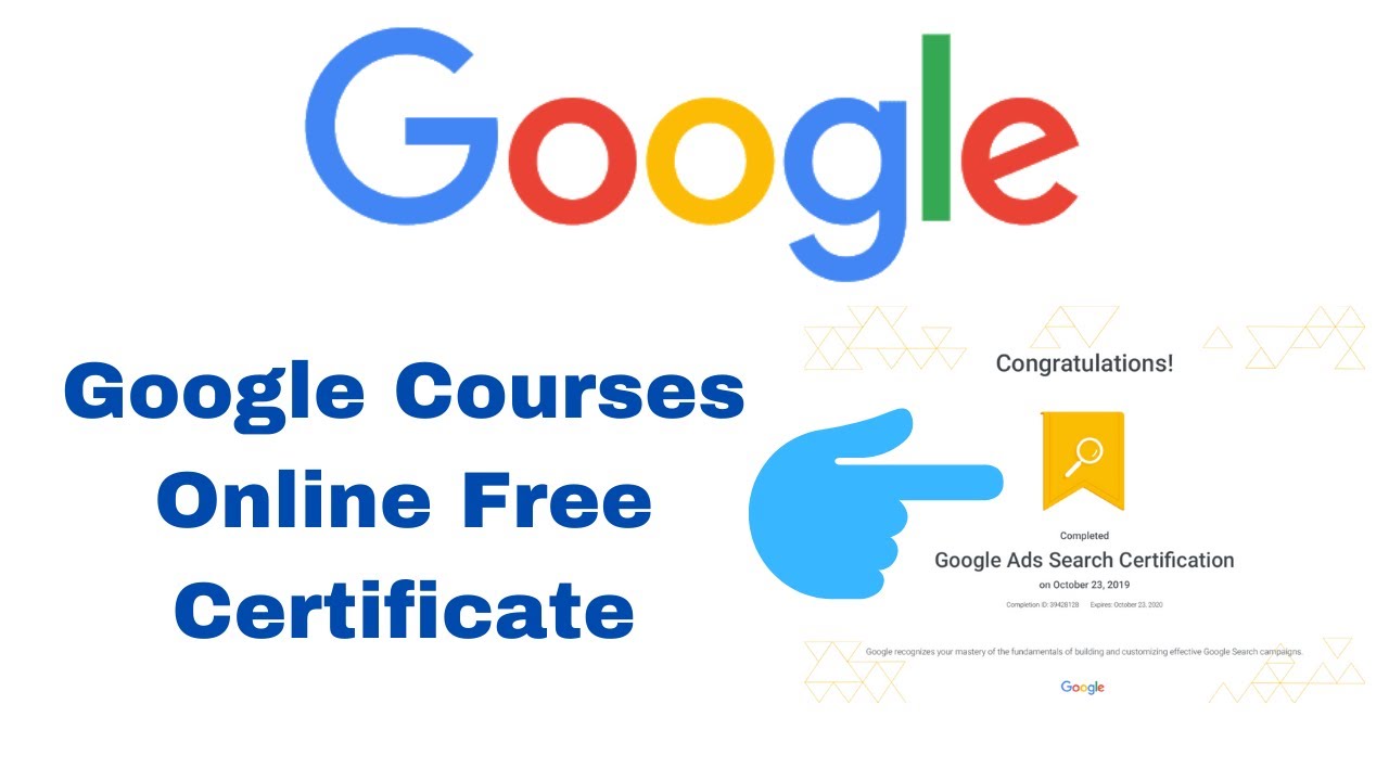 Google Free Online Courses Certificates