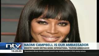 British model Naomi Campbell named Kenya's International Tourism Ambassador