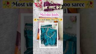 Meesho most viral Jimmy Choo saree #saree #meesho #sareefashion #meeshohaul #meeshofinds #shortvideo