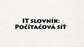 IT Slovník: Počítačová síť