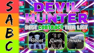 Devil Hunter Devil Contracts Tier List (Jan 2026) | Roblox Best S Tier Snake & Ghost!