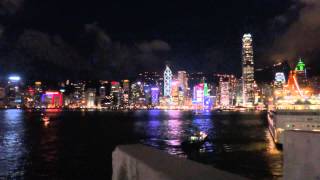 Time lapse Victoria Harbour Night 縮時攝影維多利亞港夜景