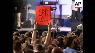 GERMANY: BERLIN: GERHARD SCHROEDER ELECTION RALLY