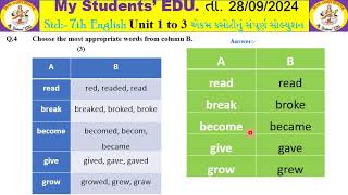 Std7_Eng_Ekam kasoti 28 9 2024 -solution -que. 4th