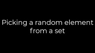Java :Picking a random element from a set(5solution)