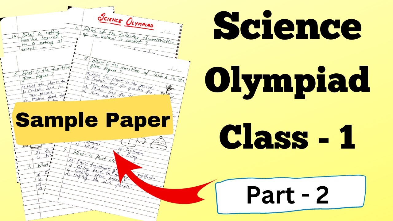 Science Olympiad Sample Paper For Class 1| Class 1 NSO Sample Paper ...