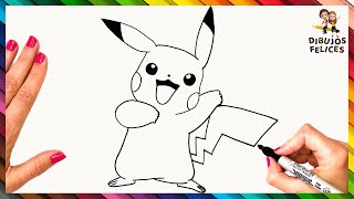 Cómo Dibujar A Pikachu Paso A Paso 💛 Dibujo Fácil De Pikachu