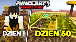 PRZETRWAŁEM 50 DNI NA PŁASKIM PUSTYNNYM ŚWIECIE Z PATYKAMI W MINECRAFT!