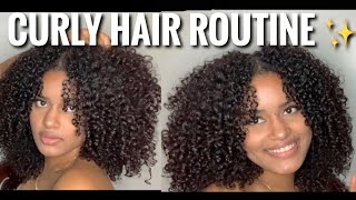 MY SUPER DEFINED CURLY HAIR ROUTINE 2020 !! | Diffusing Hair Types 3B/3C