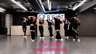 木曜20:30　30代40代からのgirlshiphop初級（2024.11.2）