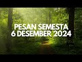 ✨️06.12.24 Semesta pengirim energi cinta & cahaya, Berserah & Keyakinanmu menarik Rejeki luar biasa💖