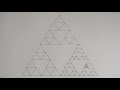 how to draw the sierpinski triangle a fractal zoom