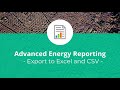 how to create an advanced energy report