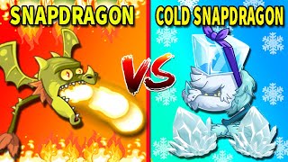 Snapdragon FIRE vs ICE (Cold Snapdragon) - PvZ 2 Plant vs Plant