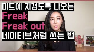 미드에 지겹도록 나오는 표현 freak, freak out 네이티브처럼 쓰기 (뜻, 뉘앙스, 활용법까지!)