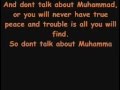 Don't Talk To Me About Muhammad